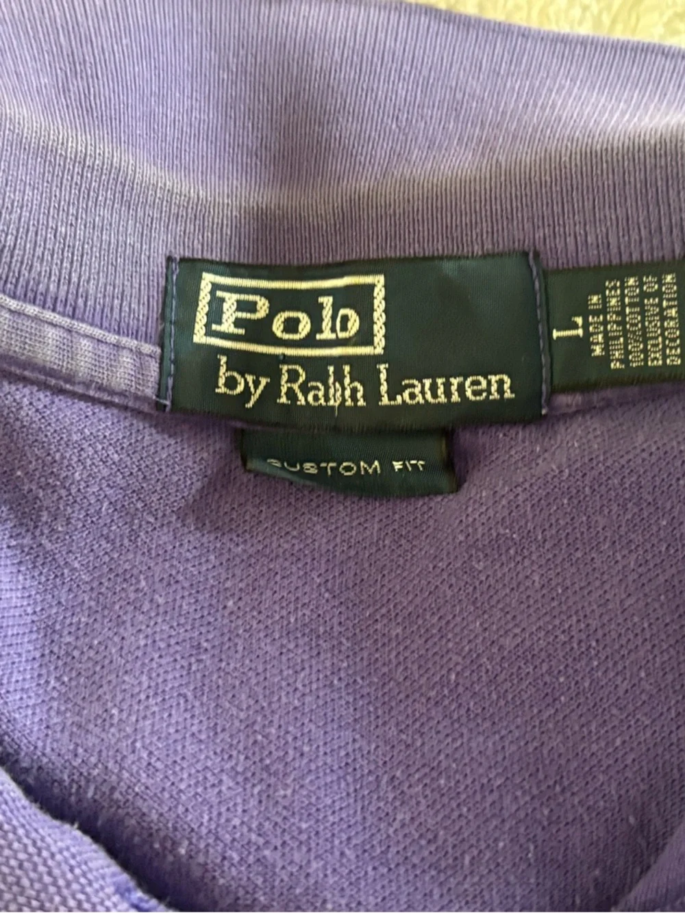 Ralph Lauren Purple Polo with Green Pony Embroidery - Picture 2 of 16